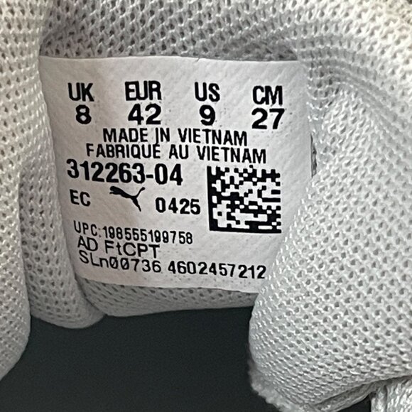 PUMA Men’s Disperse Sneakers Gray SoftFoam+ Training Shoes Size 9 - Picture 12 of 12